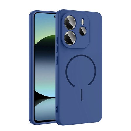 Xiaomi Uyumlu Redmi Note 14 4G Kılıf M-safe Şarj Özellikli Zore Meta Kapak