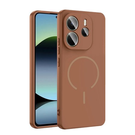 Xiaomi Uyumlu Redmi Note 14 4G Kılıf M-safe Şarj Özellikli Zore Meta Kapak