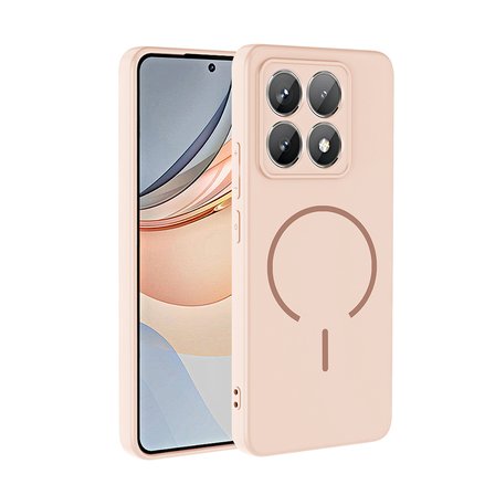 14T Pro Kılıf M-safe Şarj Özellikli ALT Meta Kapak - Rose Pembe