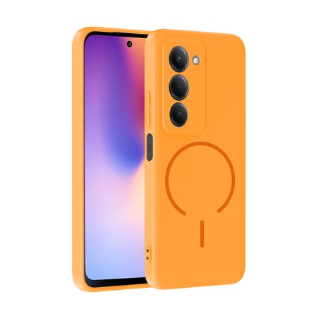 Redmi 15 Kılıf M-safe Şarj Özellikli MKST Meta Kapak - Rose Pembe