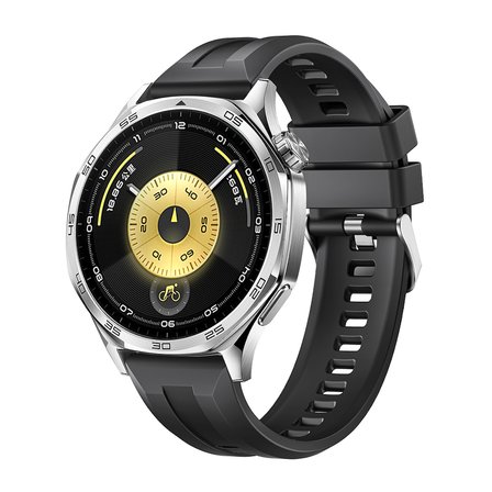Huawei GT4 46mm MKST KRD-148 22mm Silikon Kordon - Siyah