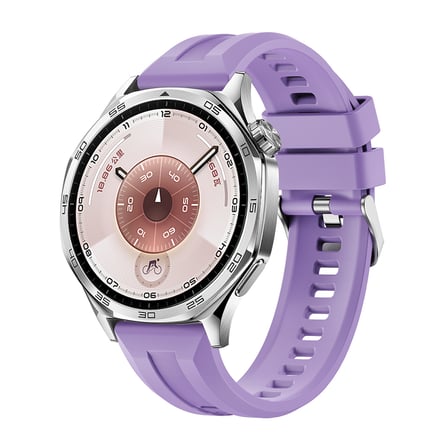 Huawei GT4 46mm NRTK KRD-148 22mm Silikon Kordon - Lila