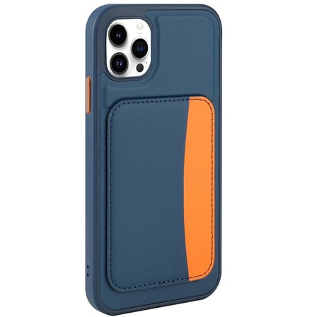 iPhone 11 Kılıf Kartlıklı NRTK X-Kart Silikon Kapak - Kahverengi