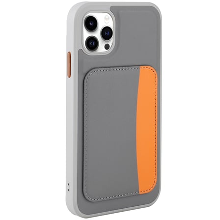 iPhone 11 Kılıf Kartlıklı NRTK X-Kart Silikon Kapak - Kahverengi
