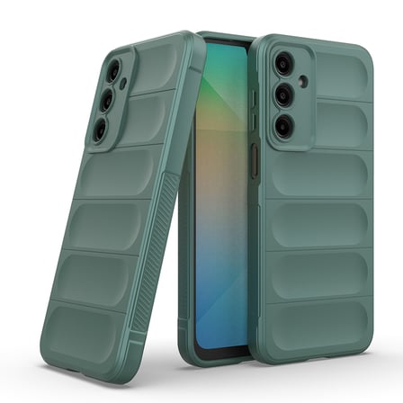 Galaxy A17 Kılıf Kamera Korumalı Esnek Silikon Parmak Şeritli Novatech