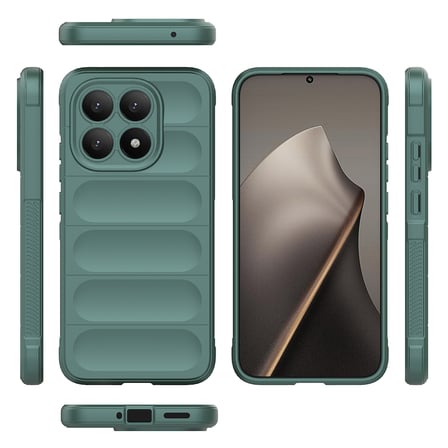 Xiaomi 15T Kılıf Kamera Korumalı Esnek Silikon Parmak Şeritli Alan Tech