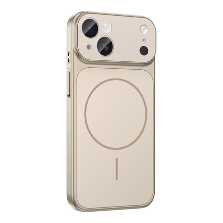iPhone 15 Kılıf NRTK M-Safe Şarj Özellikli Kamera Korumalı Formen Kapak - Gümüş