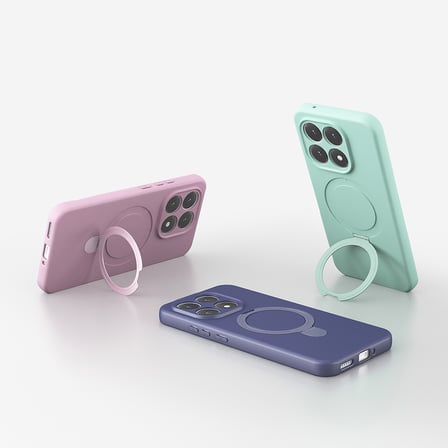 Xiaomi 15T Kılıf 360 Derece Döner Standlı MagSafe Kamera Lens Korumalı Silikon Novatech