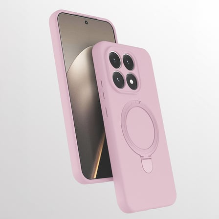 Xiaomi 15T Kılıf 360 Derece Döner Standlı MagSafe Kamera Lens Korumalı Silikon Novatech