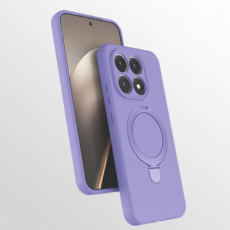 Xiaomi 15T Kılıf 360 Derece Döner Standlı MagSafe Kamera Lens Korumalı Silikon Novatech