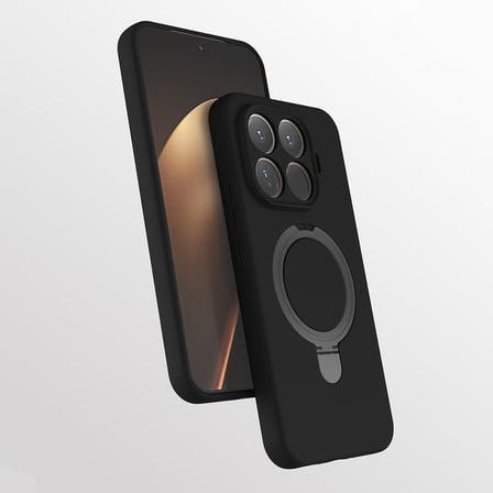 Xiaomi 15T Pro Kılıf 360 Derece Döner Standlı MagSafe Kamera Lens Korumalı Silikon Novatech