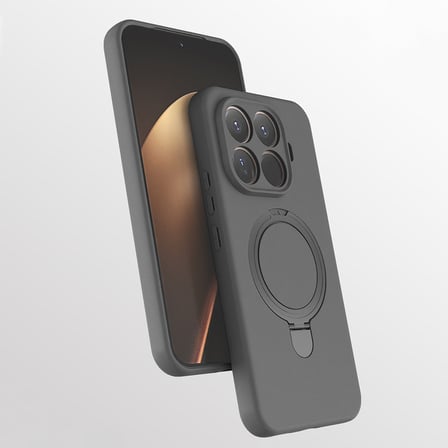 Xiaomi 15T Pro Kılıf 360 Derece Döner Standlı MagSafe Kamera Lens Korumalı Silikon Novatech