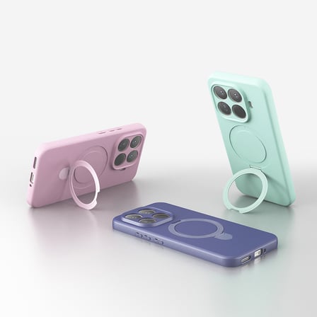Xiaomi 15T Pro Kılıf 360 Derece Döner Standlı MagSafe Kamera Lens Korumalı Silikon Novatech