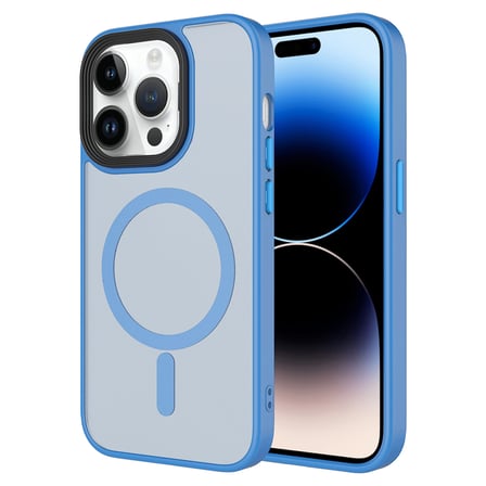 iPhone 14 Pro Max Kılıf MagSafe Destekli Kamera Yükseltili Mat Parmak İzi Tutmayan Silikon Novatech