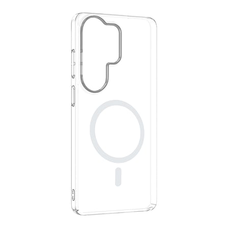Galaxy S26 Ultra Kamera Korumalı M-Safe Şarj Özellikli Şeffaf MKST London Sert PC Kapak - Şeffaf