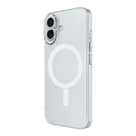 iPhone 17 Kamera Korumalı M-Safe Şarj Özellikli Şeffaf ALT London Silikon Kapak - Şeffaf