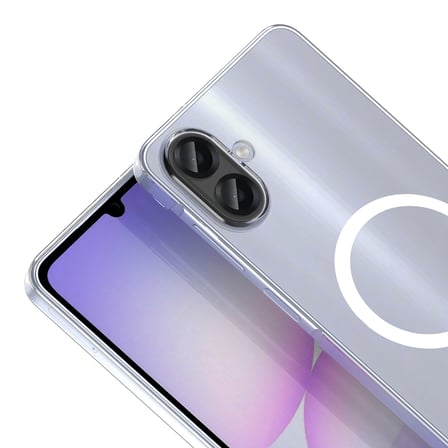 Galaxy A07 Kamera Korumalı M-Safe Şarj Özellikli Şeffaf NRTK London Silikon Kapak - Şeffaf
