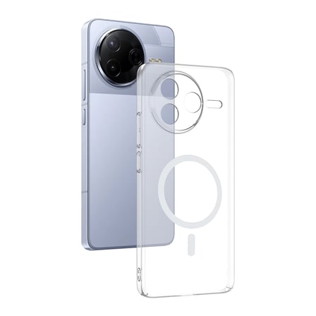 Xiaomi Poco F7 Pro Uyumlu Kamera Korumalı MagSafe Şarj Özellikli Şeffaf Sararmaz London Sert Plastik Kapak