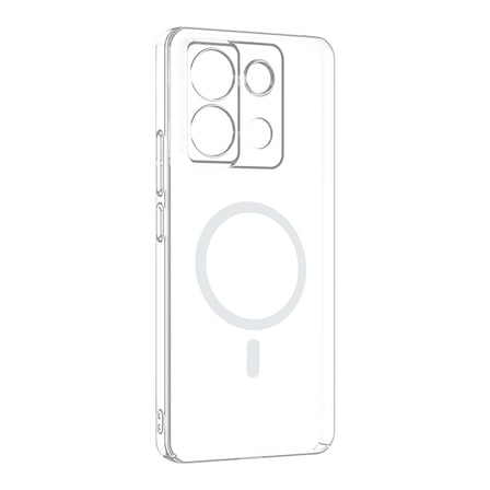 Redmi Note 13 Pro 4G Kamera Korumalı M-Safe Şarj Özellikli Şeffaf MKST London Silikon Kapak - Şeffaf