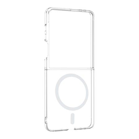 Galaxy Z Flip 7 Kamera Korumalı M-Safe Şarj Özellikli Şeffaf MKST London Sert PC Kapak - Şeffaf