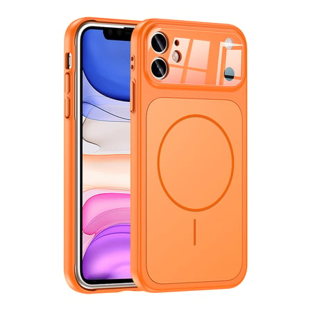 iPhone 11 Kılıf MKST M-Safe Şarj Özellikli Kamera Korumalı Formen Kapak - Mavi