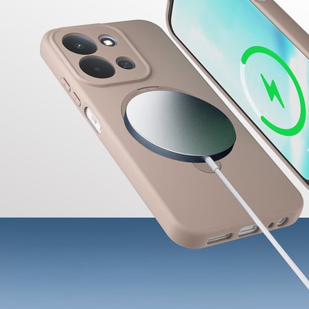 Xiaomi Redmi 15C Kılıf 360 Derece Döner Standlı MagSafe Kamera Lens Korumalı Silikon Novatech