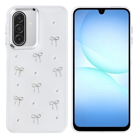 Galaxy A17 Kılıf Airbag Tasarımlı Simli Şeffaf NRTK Kutup Kapak - Fiyonk