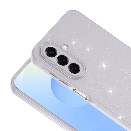 Galaxy A17 Kılıf Kamera Korumalı Simli Silikon Üstün Koruma Novatech