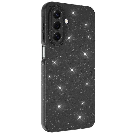Galaxy A17 Kılıf Kamera Korumalı Simli Lüks MKST Koton Kapak - Beyaz