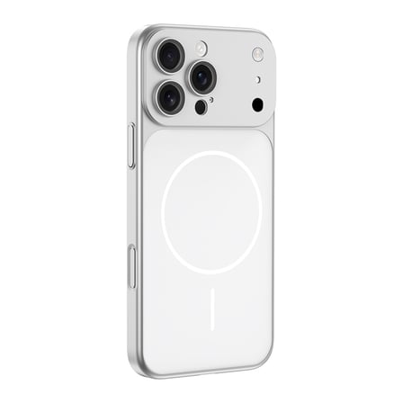 iPhone 14 Pro Kılıf NRTK M-Safe Şarj Özellikli Kamera Korumalı Spark Kapak - Gümüş
