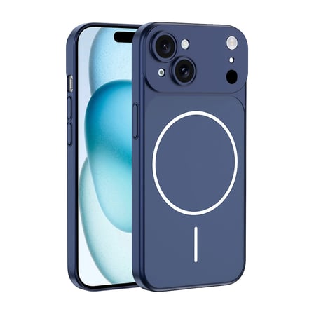 Apple Uyumlu iPhone 15 Kılıf Zore M-Safe Şarj Özellikli Kamera Korumalı Spark Kapak