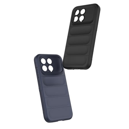 Poco F8 Pro Kılıf Esnek TPU Oyuklu Arka Yüzey Tasarımlı NRTK Etnik Silikon Kapak - Koyu Yeşil