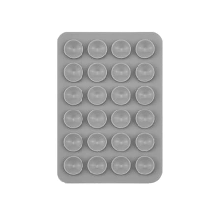 Lexroo Kare Öpücüklü Çift Taraflı Silikon Tutucu 5,50cm x 8cm - Gümüş