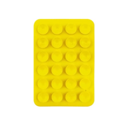 Lexroo Kare Öpücüklü Çift Taraflı Silikon Tutucu 5,50cm x 8cm - Sarı