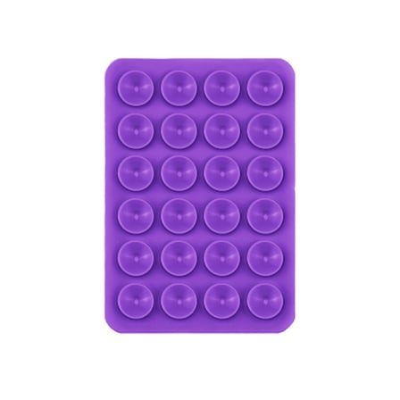 Lexroo Kare Öpücüklü Çift Taraflı Silikon Tutucu 5,50cm x 8cm - Mor
