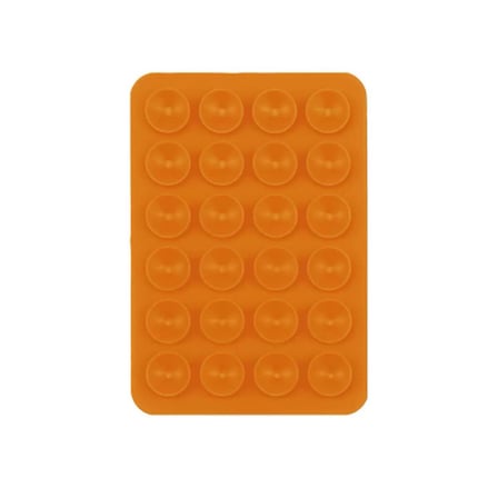 Lexroo Kare Öpücüklü Çift Taraflı Silikon Tutucu 5,50cm x 8cm - Turuncu
