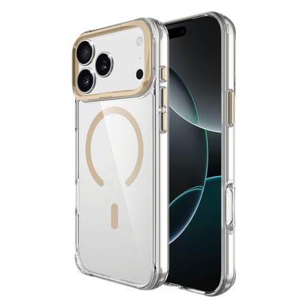 iPhone 17 Pro Max Kılıf M-safe Şarj Özellikli Airbagli Kamera Standlı MKST Azor Kapak - Koyu Gri