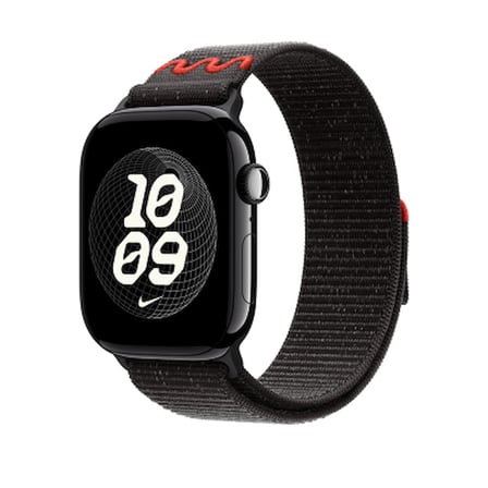 Lexroo Apple Watch 10 46mm Hasır Kordon Strap Kayış - Midnight Black