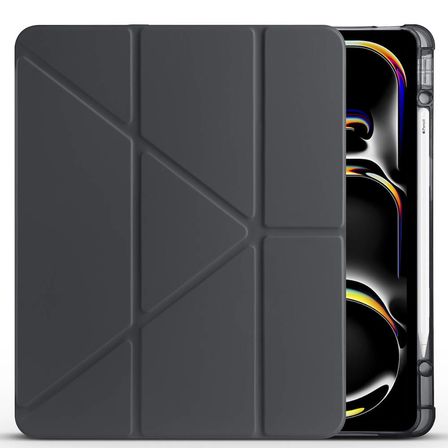 iPad Pro 13 2025 M5 Tablet Kılıf Kalem Bölmeli Standlı Lüx Smart Cover