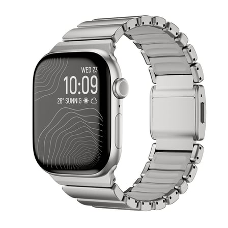 Watch 10 46mm MKST KRD-151 Premium Metal / Silikon Kordon - Siyah-Mavi