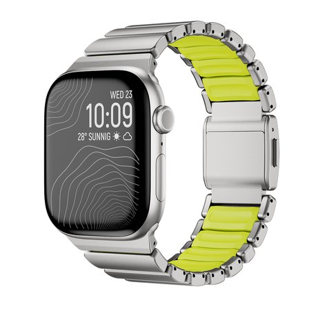 Watch 42mm MKST KRD-152 Titanyum Silikon Kordon - Gri-Yeşil