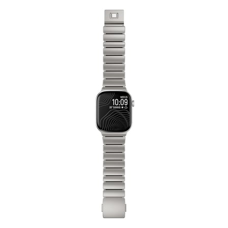 Watch 44mm MKST KRD-152 Titanyum Silikon Kordon - Gri-Yeşil