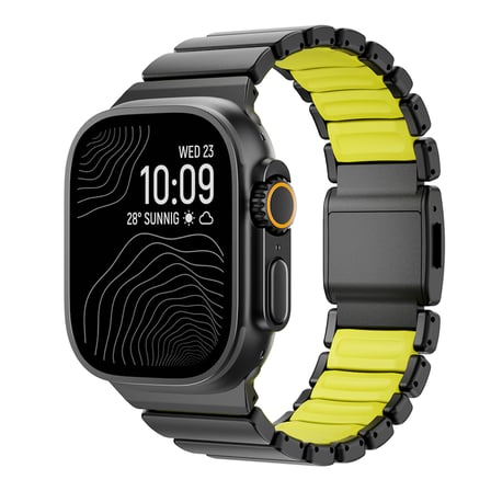 Watch 7 45mm MKST KRD-152 Titanyum Silikon Kordon - Gri-Yeşil
