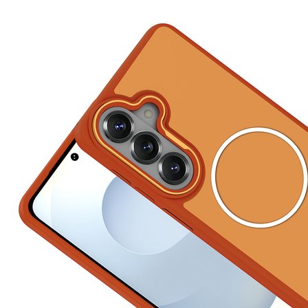 Galaxy S26 Plus Kılıf M-Safe Şarj Özellikli Metal Kamera Çerçeveli MKST Sanremo Silikon Kapak - Siyah