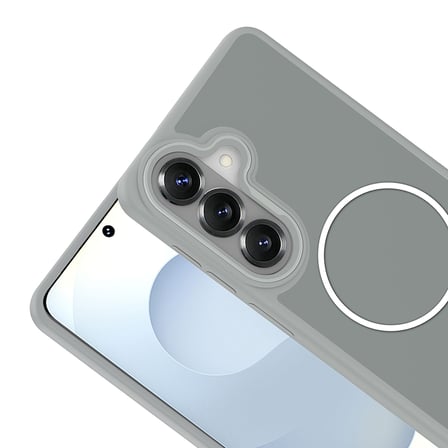 Galaxy S26 Plus Kılıf M-Safe Şarj Özellikli Metal Kamera Çerçeveli MKST Sanremo Silikon Kapak - Lacivert