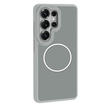 Galaxy S26 Ultra Kılıf M-Safe Şarj Özellikli Metal Kamera Çerçeveli MKST Sanremo Silikon Kapak - Siyah