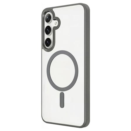 Galaxy S26 Plus Kılıf M-safe Şarj Özellikli MKST Krom M-safe Silikon Kapak - Siyah