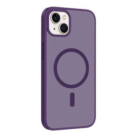 iPhone 15 Kılıf M-safe Şarj Özellikli MKST Babet Kapak - Siyah