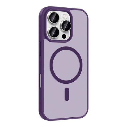 iPhone 16 Pro Kılıf M-safe Şarj Özellikli MKST Babet Kapak - Gri