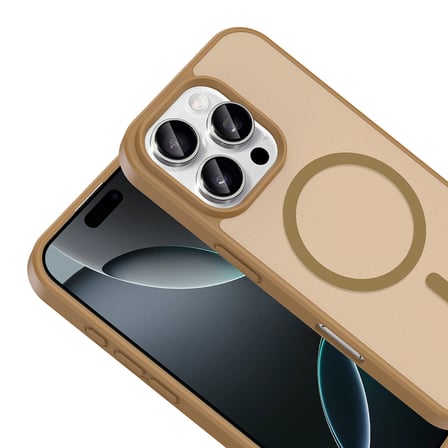 iPhone 16 Pro Max Kılıf M-safe Şarj Özellikli MKST Babet Kapak - Siyah